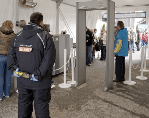 Arco detector de metales para control de acceso de personas para Arcos detectores de metales