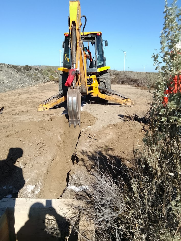 Excavación con retroexcavadora