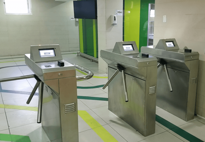 Torniquetes trípode de acero inoxidable para Control de acceso peatonal